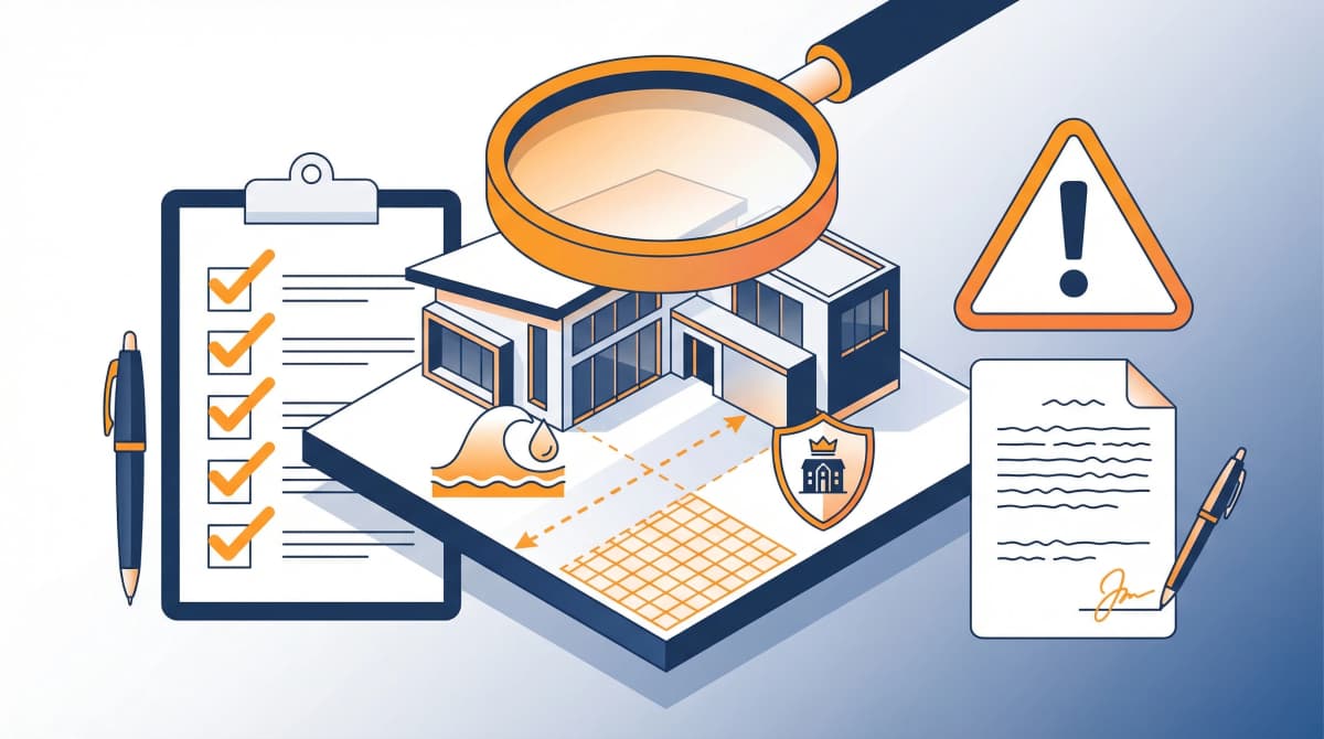 Buyer reviewing property contract with real estate agent in Brisbane